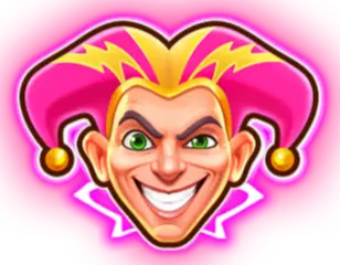 Joker Wild Symbol Pink Joker Hold and Win